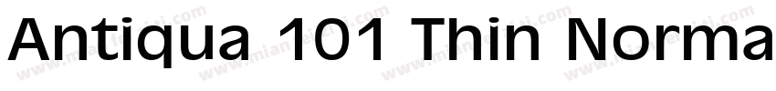 Antiqua 101 Thin Normal字体转换